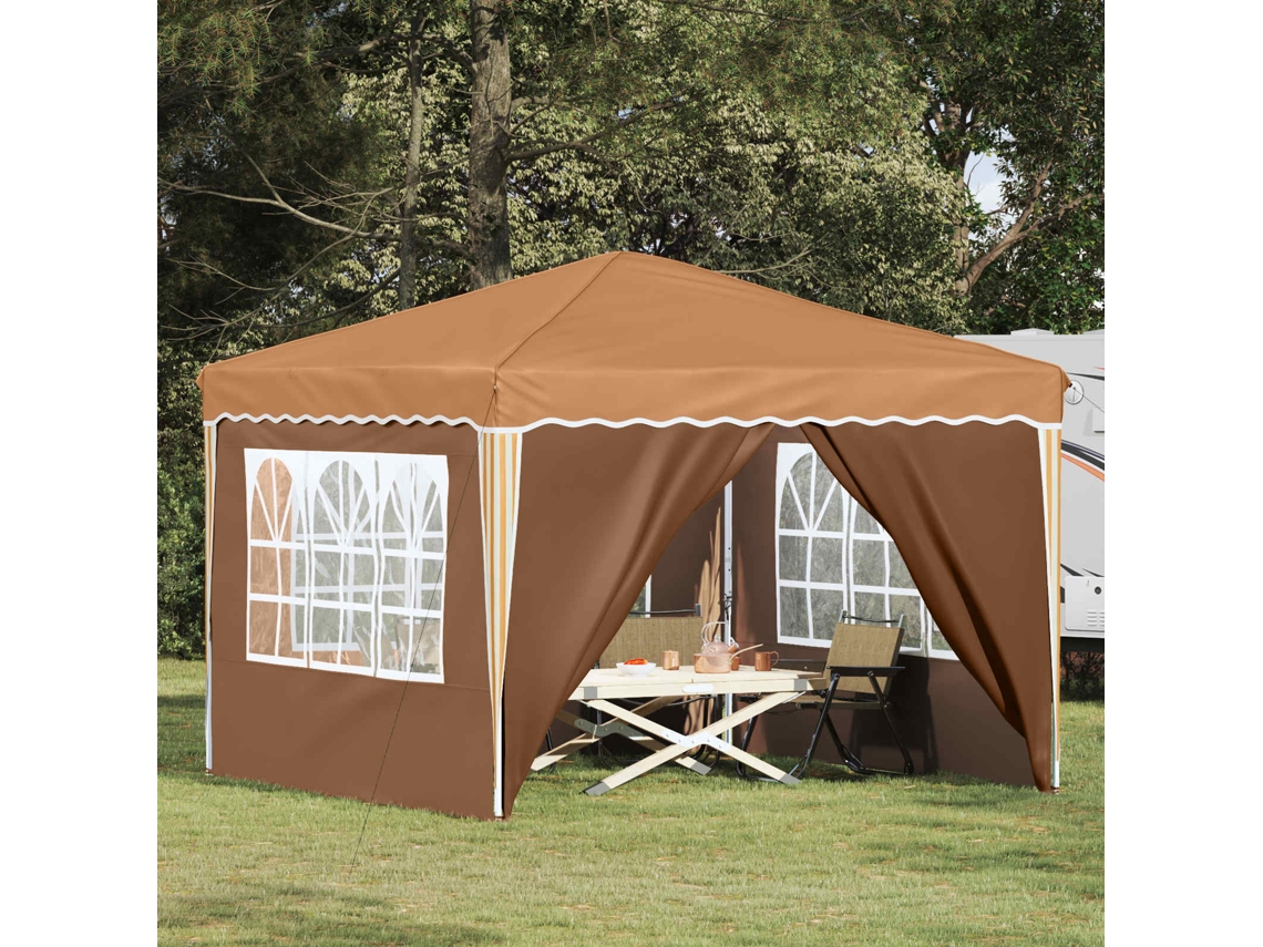 Vidaxl Tenda De Festa Pop-up 288 X 288 X 245 Cm Bege Tecido Oxford