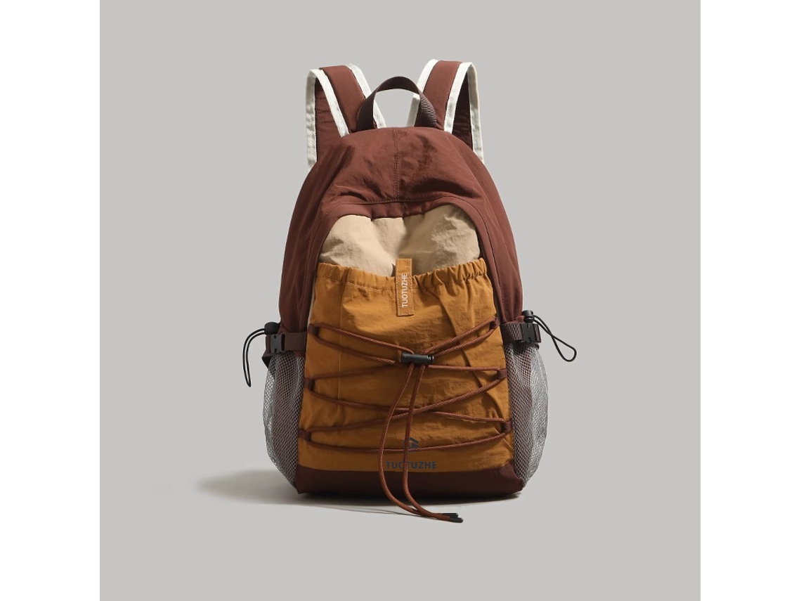 Mochila De Montanhismo, Grande Capacidade, Impermeável, Marrom, Adequada Para Atividades Ao Ar Livre Como Camping, Mochila Esportiva, Caminhadas