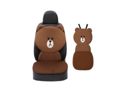 Almofada De Carro Respirável E Refrescante, Almofada De Assento De Carro Confortável Com Desenho Animado Para Car Bunny Brilvibera