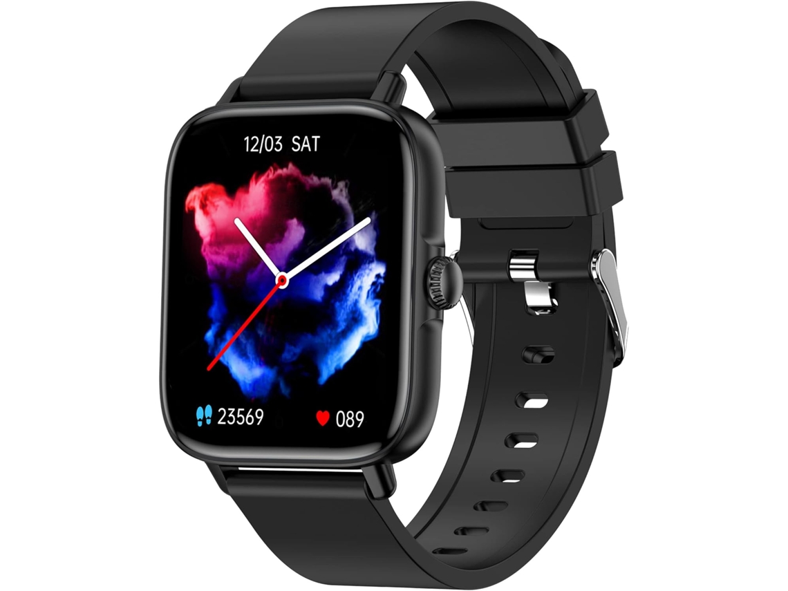 Smartwatch Facpoet Com Monitor De Ritmo Cardíaco, Pressão Arterial E Monitor De Sono Para Iphone E Android