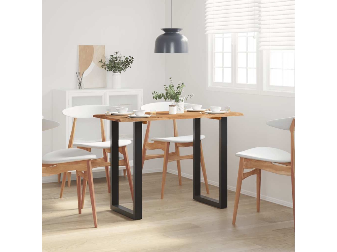 Vidaxl Mesa De Jantar 110x50x76 Madeira De Acácia Maciça