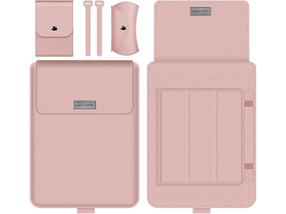 Capa HEXINYIGJLY para portátil, 11 polegadas, com suporte, para MacBook Air 11, Chromebook, rosa crocodilo (portátil educativo)