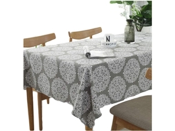 Toalha De Mesa Retrô Cinza Toalha De Mesa Retangular Toalha De Mesa De Algodão E Linho