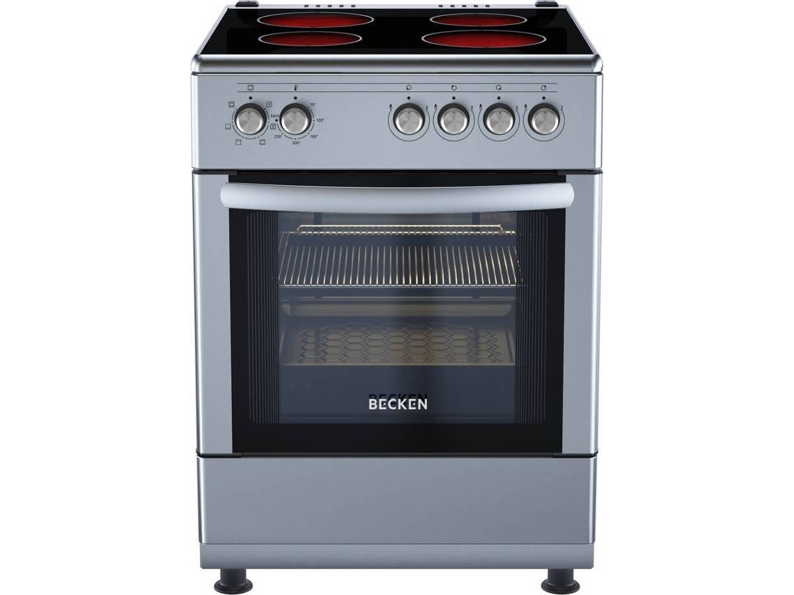 Fogão BECKEN BFE4510N IX (Outlet Grade B - 64 L - Elétrico de Vitrocerâmica - Inox)