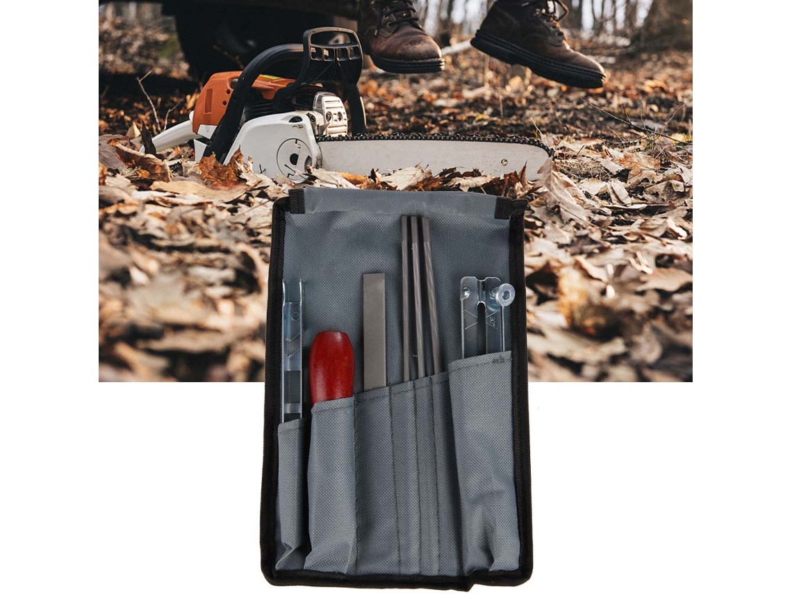 Kit De Afiamento De Motosserra Laxiscreed Com Régua De Profundidade E Ferramentas Essenciais