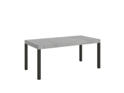 Mesa Extensível Para Uso Diário 200/460x90 Cm Concreto Pernas Antracite Itamoby