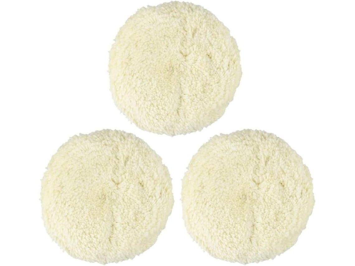 Conjunto De 3 Discos Polimento Lã 7 Polegadas (78 Cm), Com Acabamento