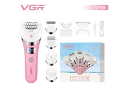 (rosa) Aparelho Elétrico 5 Em 1 Para Depilação Feminina, À Prova D'água, Conjunto De Barbeador Multifuncional Recarregável