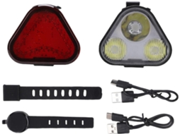 Kit De Luzes Bicicleta À Prova Intempéries 500 Lúmens Para Ciclismo