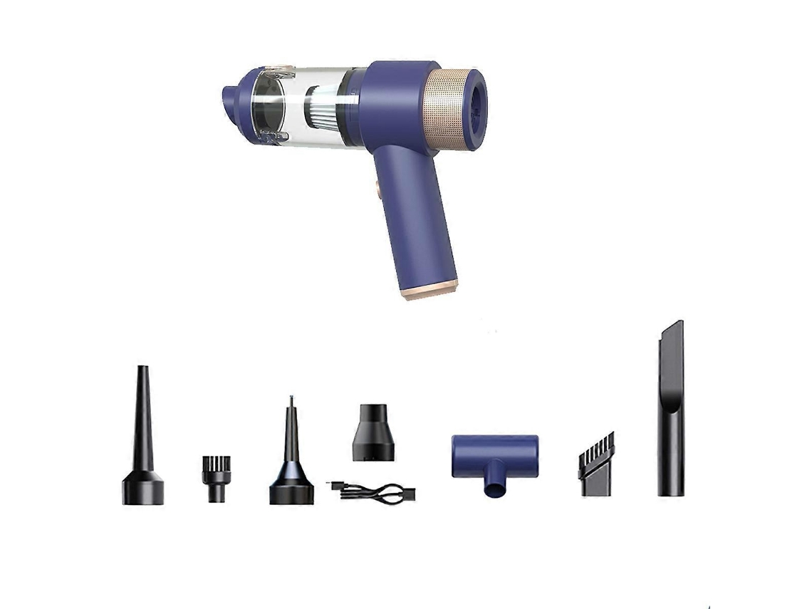 Lurelia Aspirador Portátil Sem Fios Para Carro, 2 Em 1, 3600 Mah, Sopro, Azul