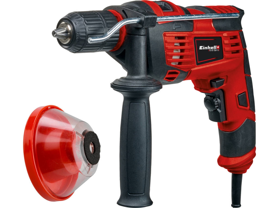 Conjunto de Berbequim de Impacto EINHELL TC-ID 720/1 E + Colector de Pó