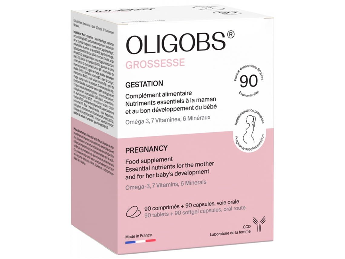 Oligobs Gravidez 90 Comprimidos 90 Cápsulas LABORATOIRE CCD