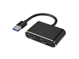 Adaptador Usb 3.0 Para Hdmi Duplo Fort Nite Vídeo Externo Compatível Apenas Com Windows Brilvibera
