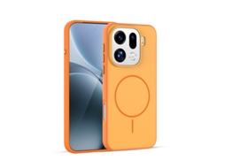 Capa Para Celular Totalmente Anti-incrustantebloqueio De Cores Que Imita A Pele Laranja - Oppo Find X9 Ultra
