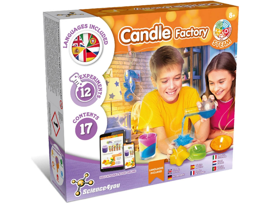 Moda e Artesanato SCIENCE4YOU Oficina de Velas (Idade Mínima Recomendada: 8 anos)