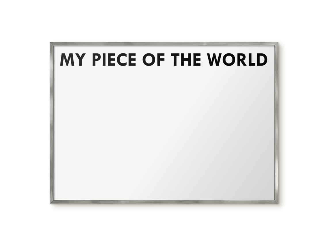 Magnetic Board My Piece Of The World For The Living Room Espelharte (100x70 Cm)
