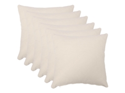 Vidaxl Capa Almofada 6 Pcs Heerlen Creme 65 X 65 Cm Bouclé