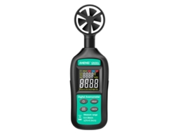 Aneng Anemômetro Digital Portátil Medidor de Velocidade/Temperatura Do Vento de Alta Precisão Meteorógrafo Digital com Luz de Fundo Lcd Verde Preto
