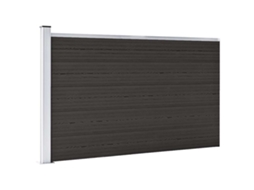 Vidaxl Painel De Vedação Wpc 175x105 Cm Preto