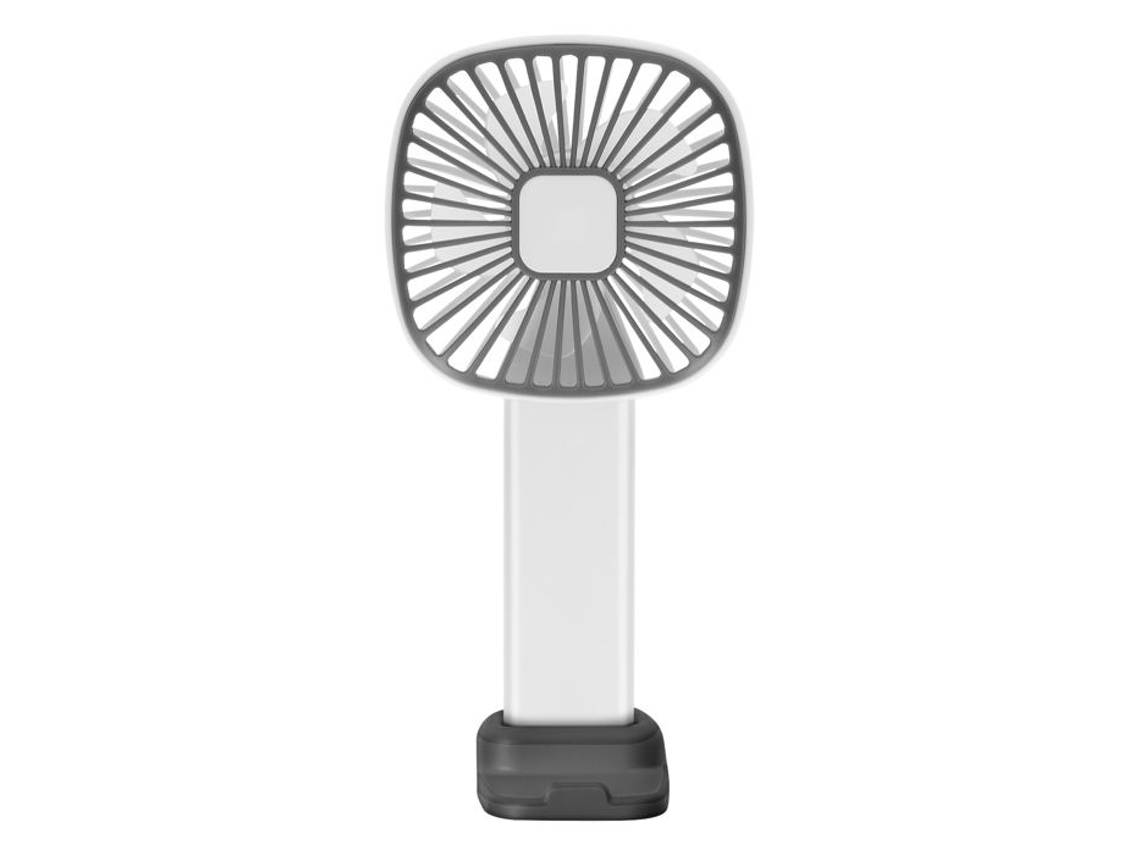 Ventilador portátil com 3 velocidades, usb, base estável, cinza BRILVIBERA