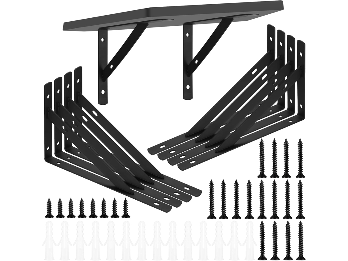 Suporte Triangular Para Prateleira, 90°, Para Parede, 200 X 1
