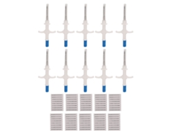 10 Pacotes Kit De Microchip Animal Rfid Implante Identificação Mascota Iso11784 11785 1.25x7mm