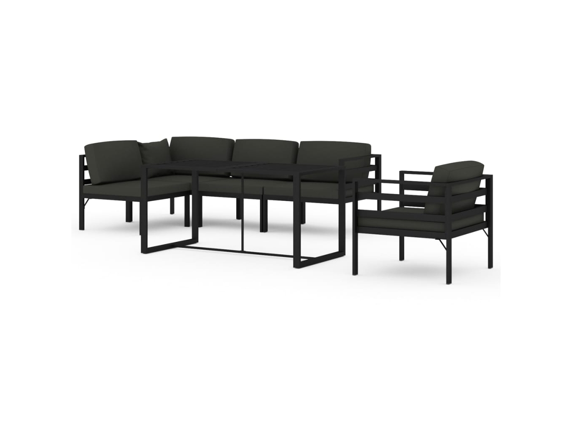 Garden Lounge Set, Garden Lounge Sets Vidaxl Antracite Alumínio (n/a)