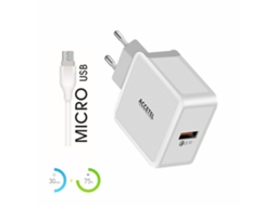 Ac155 Carregador De Parede Carga Rápida Qc3.0 18w - Micro Usb Branco