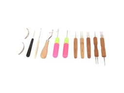 Conjunto De 12 Ferramentas De Crochê Para Tranças Dreadlocks
