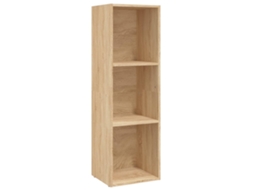 Book Cabinet, Book Cabinets Vidaxl Marrom Madeira Processada (36 X 30 X 114 Cm)
