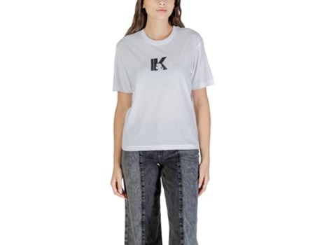 T-shirt De Mulher Karl Lagerfeld Jeans Tank Klj Reg Branco (l)