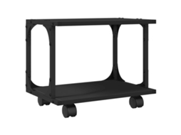Printer Stand, Printer Stands Vidaxl Preto Madeira Processada