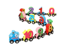2026zentro juego de Bloques de Tren de Madera Con Letras Abc Y Números Magnéticos, Juguete Educativo Temprano para Niños