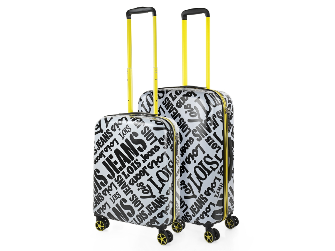 Conjunto de Malas Pc LOIS Kenner Branco-Preto 45X67 5X24 5 Cm 63L