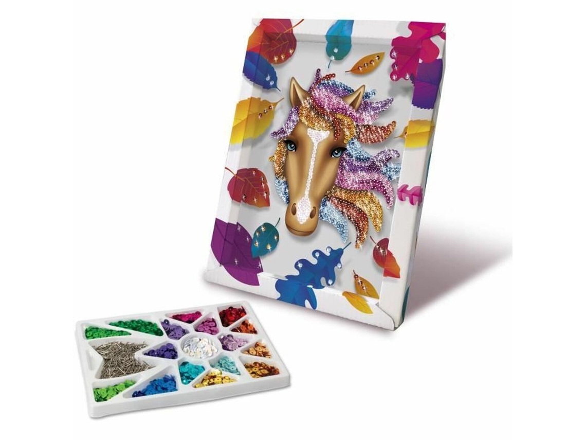 Jogo de Trabalhos Manuais LANSAY Collection Sequins Cheval 1 Peça