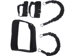 Conjunto De Faixas Resistência Para Fortalecimento Muscular Das Pernas Ibasenice Com Tubos Duplos 18kg 40lb
