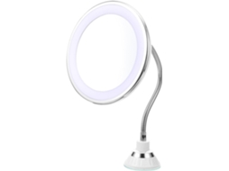 Maquiagem Com Luz Led, Espelho De Aumento Com Ventosa Para Casa E Hotel. Gokoco