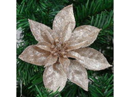 Enfeite De Natal Com Flores Artificiais Brilhantes Para Pendurar Na Rvore De Natal Decorao Para Festas Hengjian (1/10 Peas)
