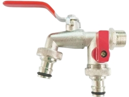 Torneira De Jardim Externa Com Chave Fita, 1/2'' 3/4'', 1 Entrada, 2