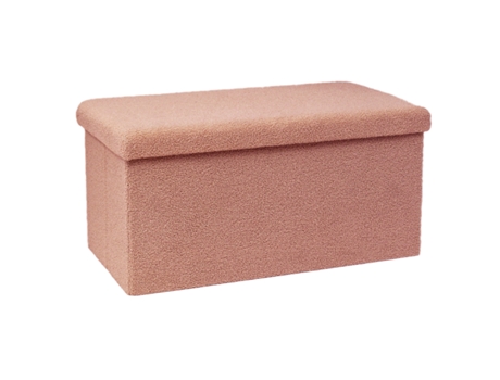 BANQUETA FLURRY MY DEKOR ROSA 76X38X38 CM