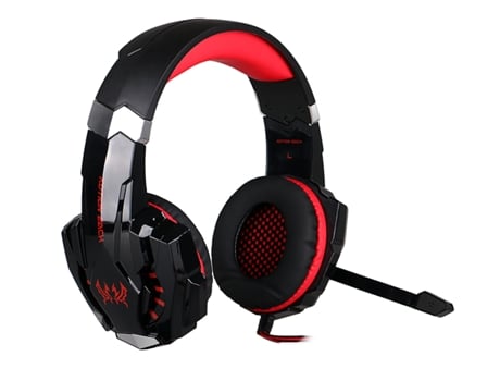 Auscultadores Gaming WILL & IVY TECH WORLD Kotion Each G9000 (Multiplataforma - Microfone - Vermelho)