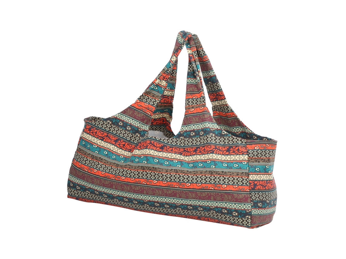 Bolsa de Yoga Estilo Étnico Oversized Respirável para Viagem, Academia e Armazenamento de Equipamentos S/MARCA