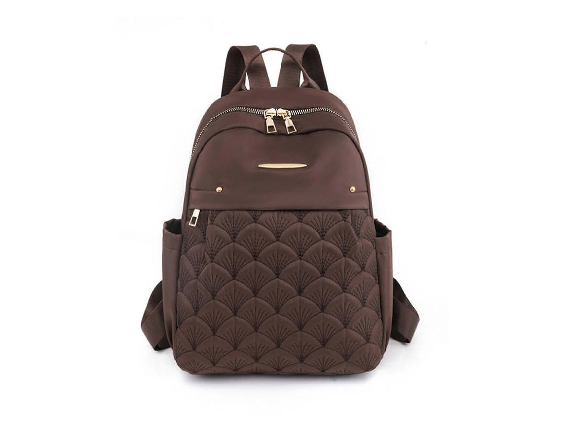 Mochila De Viagem Feminina Para Faculdade, Escola, Uso Casual, Mochila Escolar, Bolsa Para Livros, Bolsa De Ombro, Grande Capacidade, Marrom