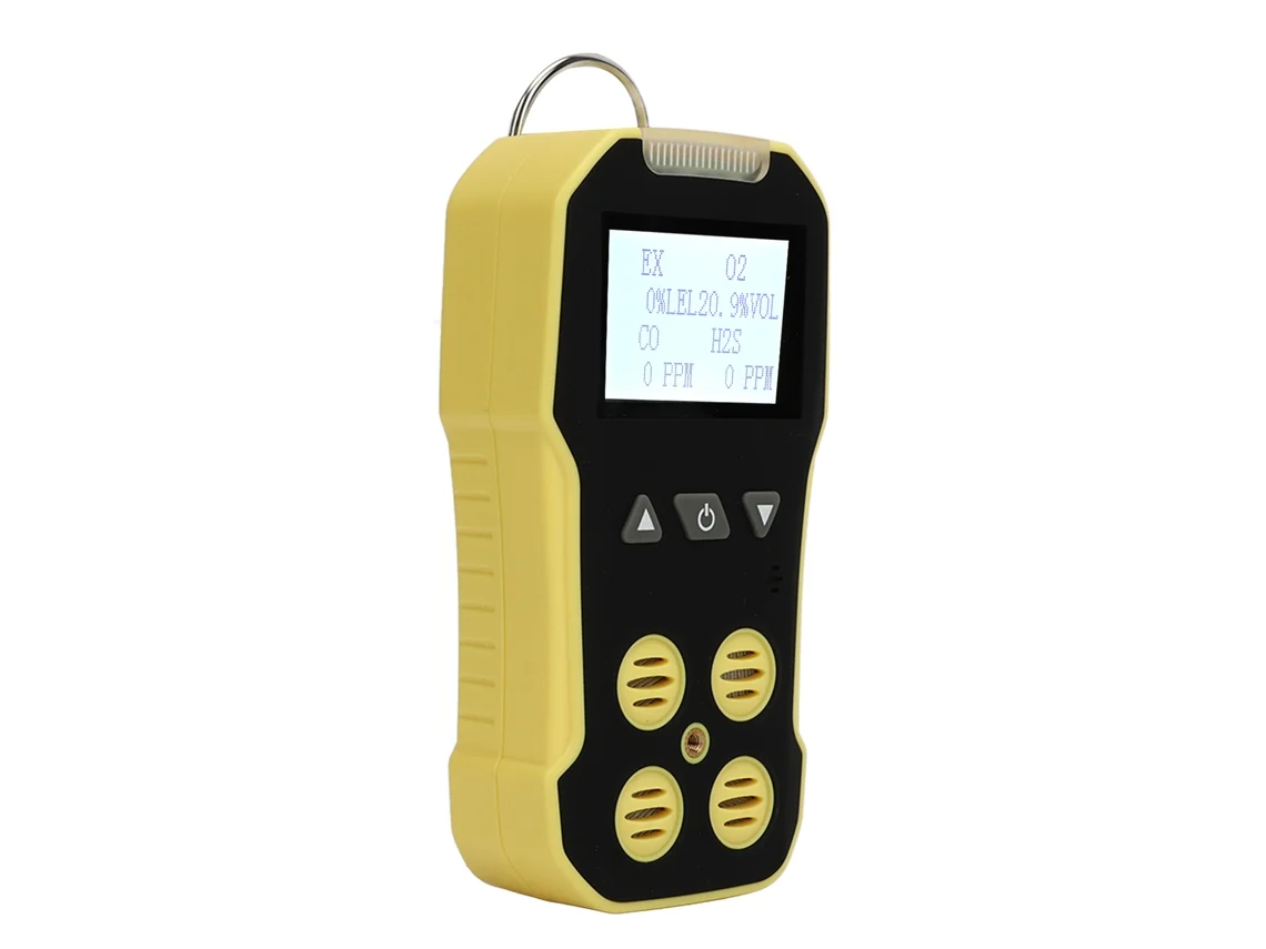 Detector Portátil De Múltiplos Gases Para Co, H2s, O2 Monitor De Gases E Medidor Testador Para Gases Combustíveis Other