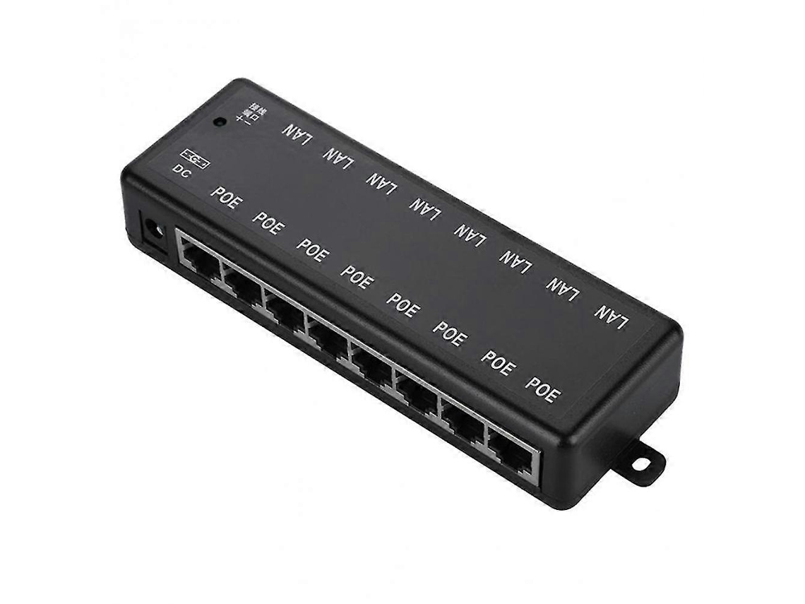 Injetor Poe De 8 Portas, Adaptador De Energia Poe, Fonte De Alimentação Ethernet Adequada Para Câmeras De Cftv Poe . Aquaforge (power Over Ethernet)