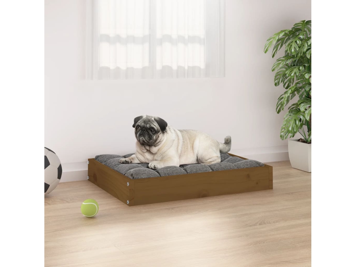 Vidaxl Cama 61,5x49x9 Cm Pinho Maciço Castanho Mel