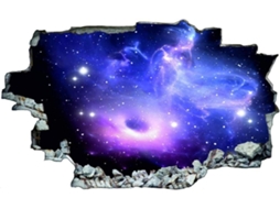 Adesivos de parede com planetas, estrelas, espaço e galáxias, ideais para sala de estar, quarto, cozinha, escritório, para adultos e crianças. Dimensões: 70x110cm.