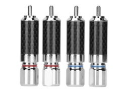4pcs Conector Rca De Latão Cromado Solda Plugues Rca Acomoda Até 10mm Diâmetro De Fio