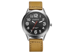 Reloj De Pulsera Para Hombre Gaiety Man Con Caja De Aleación Y Correa De Pu Beige