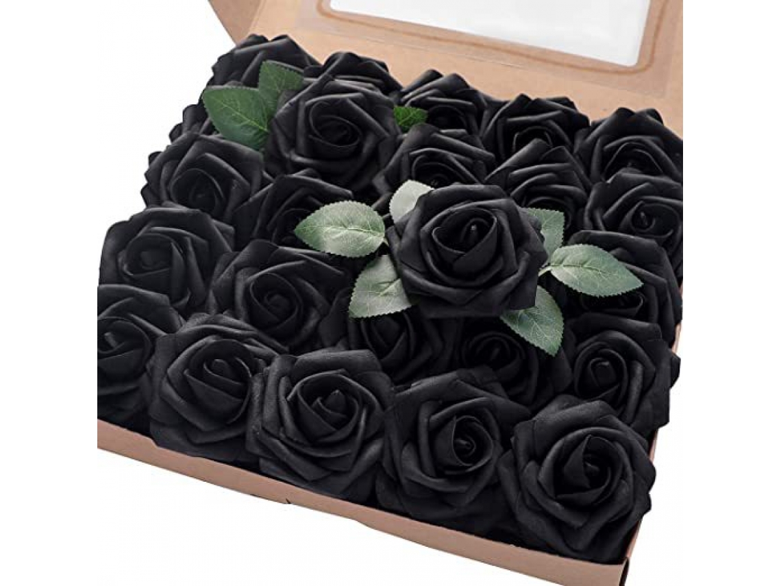 Caixa de Presente com Rosa Negra, 1 Unidade BRILVIBERA